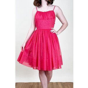 Rare Vintage Handmade Midi Mini Tulle Dress Barbie Ballet Homecoming Prom Dance